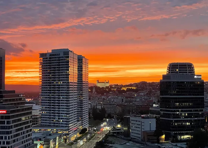 Sag 20th Floor Klingerka Castle View Free Parking Free Wifi 브라티슬라바